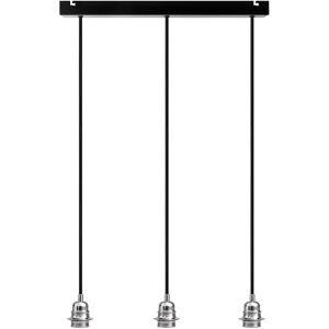 Borough Wharf Aaden 3-Light Kitchen Island Bulb Pendant gray 7.0 H x 6.0 W x 6.0 D cm