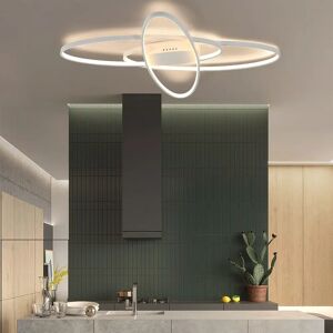Ivy Bronx LED ceiling light 3-light Dimmable Modern Oval design with remote control Haak 85cm white 4.0 H x 85.0 W x 4.0 D cm