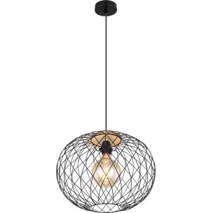 Globo Lighting Pendant black 150.0 H x 40.0 W x 40.0 D cm