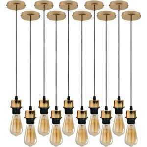 Borough Wharf Bithlo 10 - Light Single Bulb Pendant yellow 103.5 H x 10.0 W x 10.0 D cm