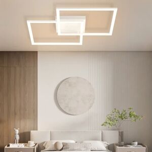 Metro Dimmable LED ceiling light: Modern design with 52W remote control white 7.5 H x 54.0 W x 54.0 D cm