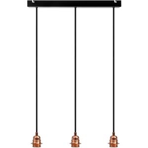 Borough Wharf Aaden 3-Light Kitchen Island Bulb Pendant brown 7.0 H x 6.0 W x 6.0 D cm