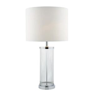 Dar Lighting Olalla 62cm Table Lamp brown/gray/white 62.0 H x 34.0 W x 34.0 D cm