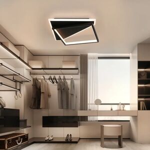 Metro LED ceiling light living room-dimmable with remote control black 48.0 H x 40.0 W x 6.0 D cm