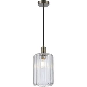 Enterprise Lighting 1 - Light Single Glass Pendant yellow 25.0 H x 16.0 W x 16.0 D cm