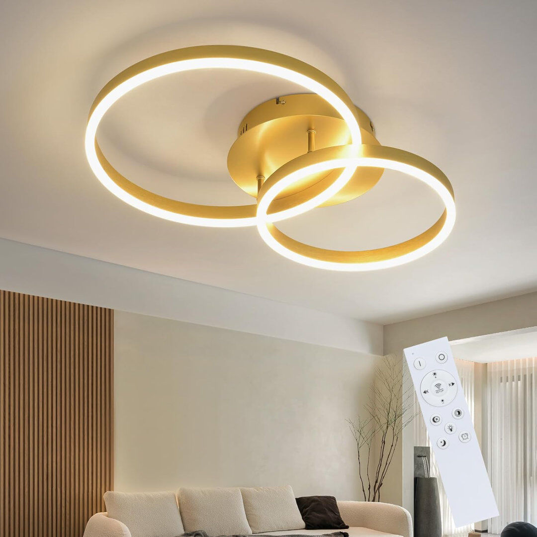 Fairmont Park LED Semi Flush Mount Stainless Steel 5cm H X 40cm W X 30cm D