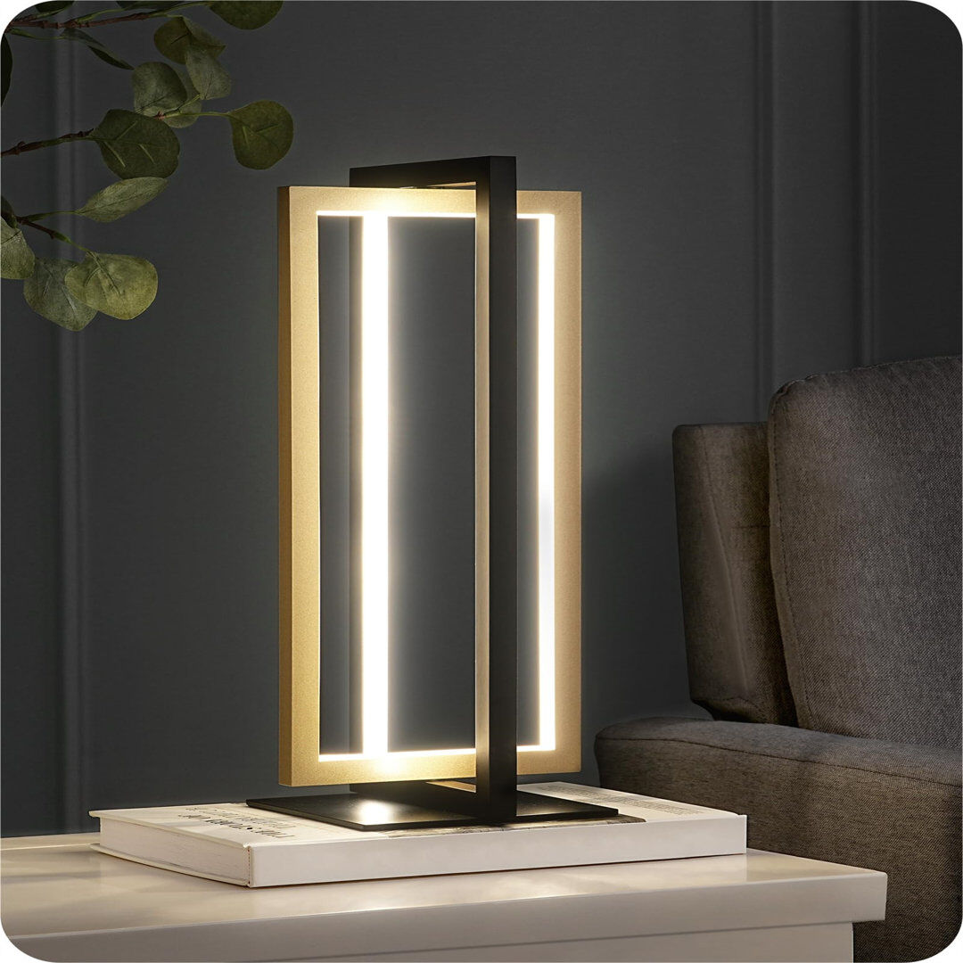 Fairmont Park LED Bedside Lamps, Dimmable Table Lamp, Touch Lamp Black 40cm H X 14cm W X 14cm D