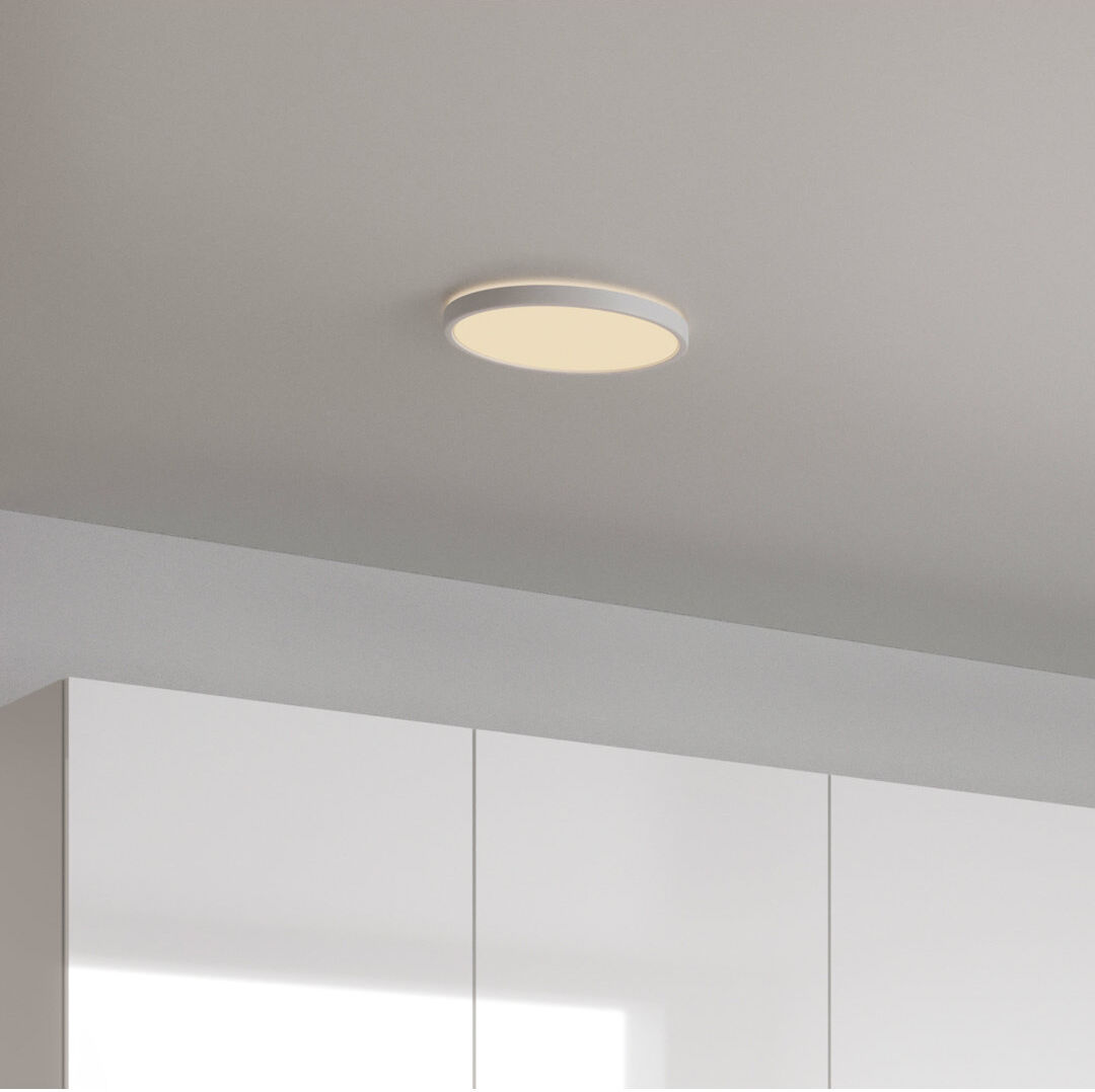 Nordlux 29 IP54 3000/4000K Bl. White 2.3cm H x 29cm W x 29cm D