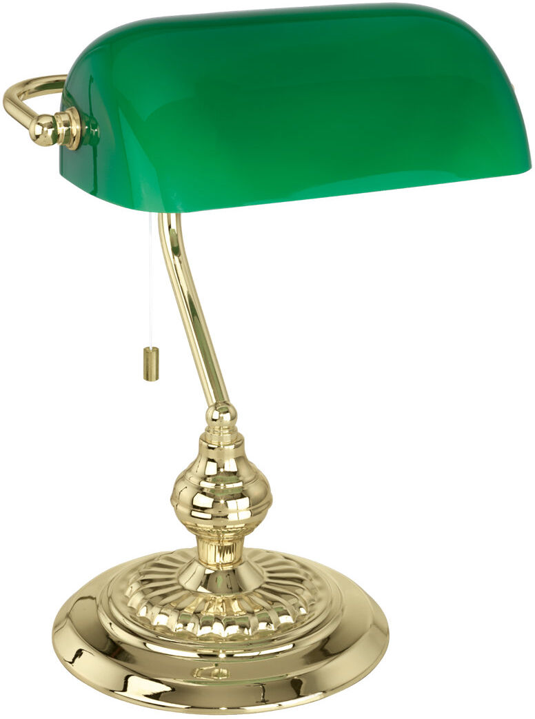 Three Posts Arata 39Cm Piano Lamp Lacquered Green/Brass 39cm H X 27.5cm W X 27.5cm D