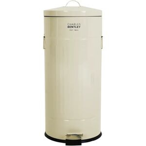 Charles Bentley Retro 30 Litre Step On Rubbish Bin brown 70.0 H x 30.0 W x 30.0 D cm