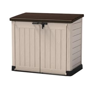 Keter Resin Garden Box - Multifunction - 1200L - Black - Flat Roof gray/brown 125.0 H x 146.0 W x 82.0 D cm