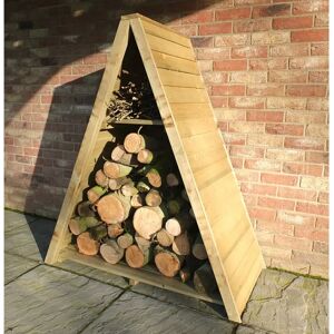 Shire Sheds 3 Ft. x 1 Ft. Wood Log Store brown 119.0 H x 82.0 W x 43.0 D cm