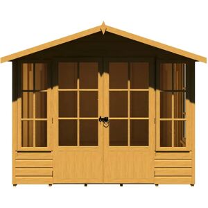 Shire Sheds Delmora 8 x 12 Ft. Summer House brown 217.4 H x 245.6 W x 358.2 D cm