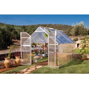 Canopia by Palram Essence 8 Ft W x 12 Ft D Greenhouse gray 90.16 H x 96.06 W x 367.0046 D cm