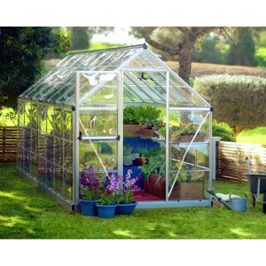 Canopia by Palram Harmony 6 Ft W x 8 Ft D Greenhouse gray 208cm H x 185cm W x 426cm D