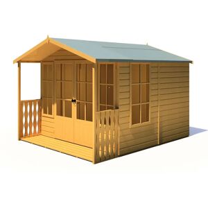 Shire Sheds Delmora 8 x 8 Ft. Summer House brown 217.4 H x 245.6 W x 299.2 D cm