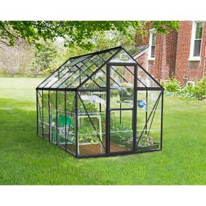 Canopia by Palram Harmony 6 Ft W x 8 Ft D Greenhouse gray 208cm H x 185cm W x 306cm D