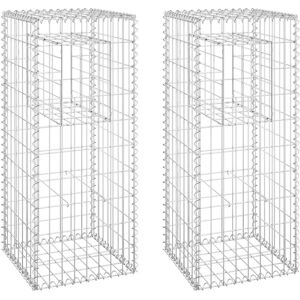 Dakota Fields Aarylan Gabion Basket Posts 100cm H x 40cm W x 40cm D