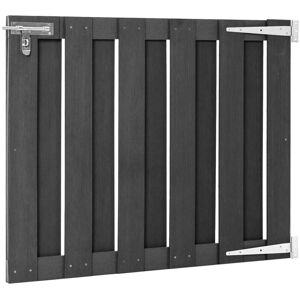 Dakota Fields Turaco 3' x 5' (1m x 1.5m) Wood Plastic Composite Gate Grey 80cm H x 100cm W