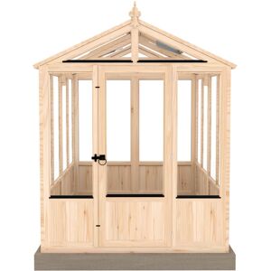 Shire GB 6 Ft W x 8 Ft D Holkham Greenhouse Clear 237.3cm H X 190.3cm W X 238cm D