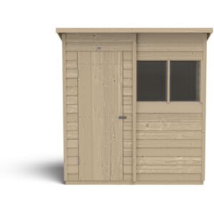 Forest Garden 6 ft. W x 4 ft. D Solid Wood Garden Shed Natural 197.8cm W X 138.7cm D X 200.8cm H