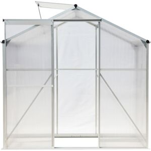 Dakota Fields Reinbeck 6.23 Ft W x 4.29 Ft D Lean-To Greenhouse White 195cm H X 190cm W X 130.8cm D