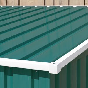 Dakota Fields Catreena 5 ft. W x 7 ft. D Galvanised Steel Storage Shed Green 154cm W X 206.5cm D X 181cm H