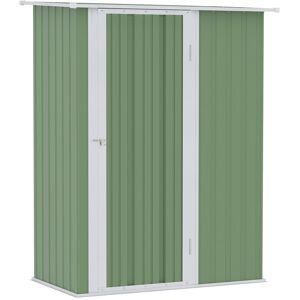 Dakota Fields 4.7ft. W x 2.8ft. D Flat Garden Shed Light Green 142cm W X 84cm D X 189cm H