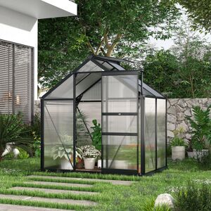 Dakota Fields Annigje 6 Ft W x 4.5 Ft D Greenhouse Clear 201cm H X 190cm W X 132cm D