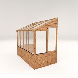 Mercia Garden Products Mercia 8 x 4ft Traditional Lean Too Greenhouse 219cm H X 132cm W X 246cm D