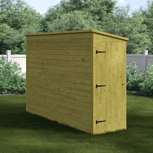 Empire Sheds Ltd 3 Ft. W x 10 Ft. D Shiplap Pent Wooden Shed Beige 304.8cm W X 91.44cm D X 203.2cm H