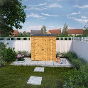 Mercia Garden Products Mercia 6 x 2'6ft Tongue & Groove Pent Storage Shed Brown 182cm W X 87cm D X 196cm H