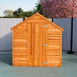 Shire GB 6 ft. W x 8 ft. D Garden Value Shed Brown 183cm W X 239cm D X 206cm H