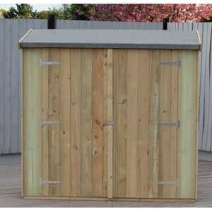 Shire GB Garden Value 6 ft. W x 3 ft. D Storage Shed Brown 182.1cm W X 88cm D X 177.2cm H