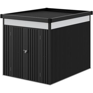 Dakota Fields 6.5ft W x 8.4 D Metal Garden Tool Shed Zinc Steel Storage Shed Grey 200cm W X 258cm D X 200cm H