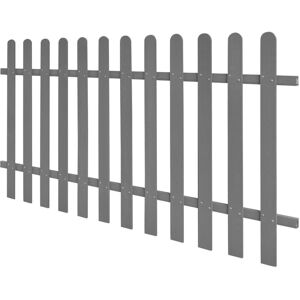 Dakota Fields Ayia Picket Fence Grey 100cm H x 200cm W