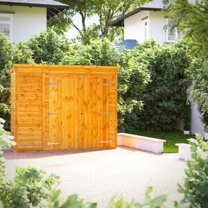 Powersheds 8 x 2ft Pent Timber Tongue & Groove Storage Shed Brown 71.8cm W X 252.6cm D X 202.8cm H