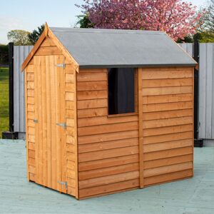 Shire GB Garden Value 4 ft. W x 6 ft. D Shed Brown 119cm W X 182cm D X 202cm H