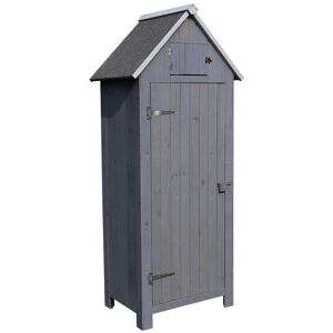 WFX Utility Solid Wood Shiplap Apex Tool Shed Grey 77cm W X 54cm D X 179cm H WFX Utility Solid Wood Shiplap Apex Tool Shed Grey 77cm W X 54cm D X 179cm H