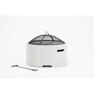 Brayden Studio Cooleemee 34.5Cm H x 48CmW Magnesium Oxide Wood Burning Outdoor Fire Pit with Lid White 34.5cm H X 48cm W X 48cm D Brayden Studio Cooleemee 34.5Cm H x 48CmW Magnesium Oxide Wood Burning Outdoor Fire Pit with Lid White 34.5cm H X 48cm W X 48cm D