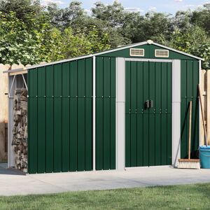Dakota Fields Brytanni Garden Shed Outdoor Storage Shed Patio Yard Tool Shed Galvanised Steel Green 277cm W X 93cm D X 179cm H Dakota Fields Brytanni Garden Shed Outdoor Storage Shed Patio Yard Tool Shed Galvanised Steel Green 277cm W X 93cm D X 179cm H