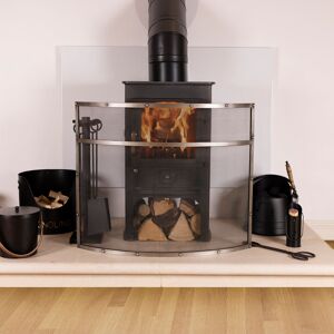 Rio Loughguile Iron Fire Back Silver 68" H x 83" W x 15" D Rio Loughguile Iron Fire Back Silver 68" H x 83" W x 15" D