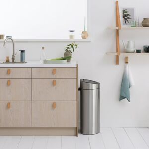 Brabantia Touch Bin New Recycle Platinum/Matt Steel 40 Brabantia Touch Bin New Recycle Platinum/Matt Steel 40
