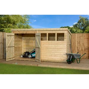 Empire Sheds Ltd 14 Ft. W x 6 Ft. D Shiplap Pent Wooden Shed Natural 424cm W X 193cm D X 203cm H Empire Sheds Ltd 14 Ft. W x 6 Ft. D Shiplap Pent Wooden Shed Natural 424cm W X 193cm D X 203cm H