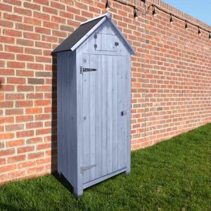 WFX Utility Solid Wood Shiplap Apex Tool Shed Blue 76.2cm W X 54cm D X 180cm H WFX Utility Solid Wood Shiplap Apex Tool Shed Blue 76.2cm W X 54cm D X 180cm H