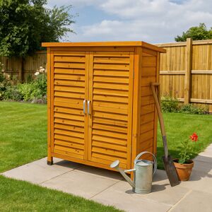 WFX Utility 3 ft. W x 1 ft. D Solid Wood Shiplap Flat Tool Shed Brown 87cm W X 40cm D X 95cm H WFX Utility 3 ft. W x 1 ft. D Solid Wood Shiplap Flat Tool Shed Brown 87cm W X 40cm D X 95cm H