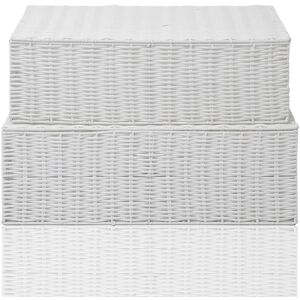 Rebrilliant Plastic 2 Piece Underbed Storage Set White Rebrilliant Plastic 2 Piece Underbed Storage Set White