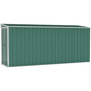 Dakota Fields Wall-mounted Garden Shed Green 118x382x178 cm Galvanised Steel Green 118cm W X 382cm D X 178cm H Dakota Fields Wall-mounted Garden Shed Green 118x382x178 cm Galvanised Steel Green 118cm W X 382cm D X 178cm H