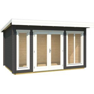 Lasita Maja Lasita Dorset 13 x 8.5 Ft. Premium Log Cabin With Tempered Double Glazing (34mm) Dorset 34 Carbongrau Lasita Maja Lasita Dorset 13 x 8.5 Ft. Premium Log Cabin With Tempered Double Glazing (34mm) Dorset 34 Carbongrau