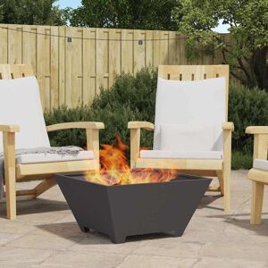 Borough Wharf Fire Pit Cold-Rolled Steel Black 30cm H x 60cm W x 60cm D Borough Wharf Fire Pit Cold-Rolled Steel Black 30cm H x 60cm W x 60cm D